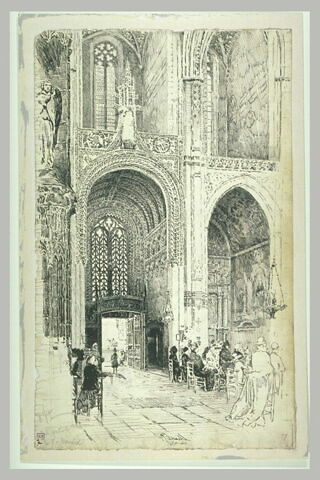 Cathédrale d'Albi : l'entrée par le porche sud