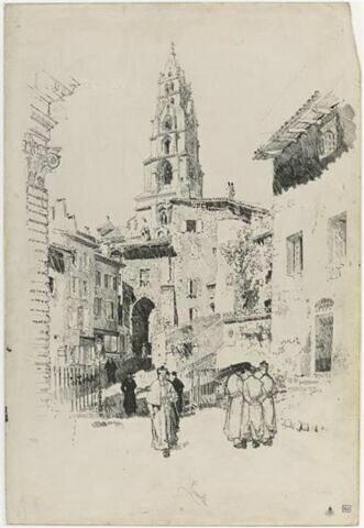 Le clocher de la cathédrale du Puy
