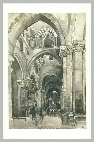La nef de la cathédrale du Puy