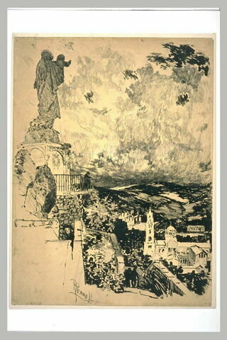 Le Puy : vue de la statue de la Vierge