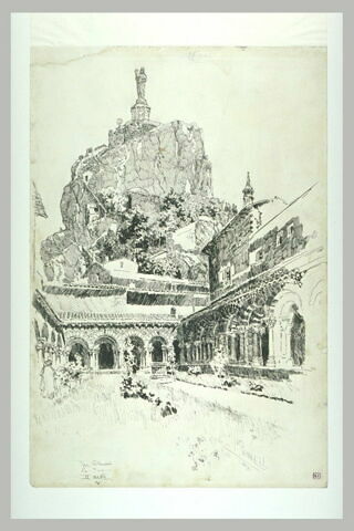 Le Puy : le cloître et le rocher Corneille