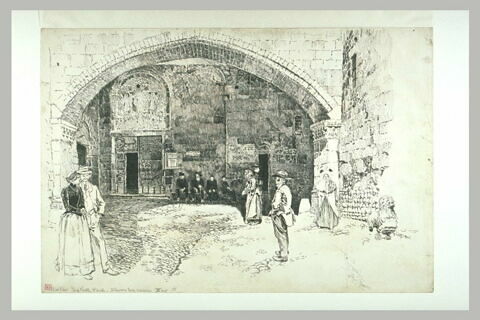 Le Puy, porche Nord de la cathédrale dit porche Saint-Jean, image 2/2
