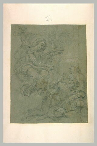 Apparition de la Vierge à un vieillard et à une femme