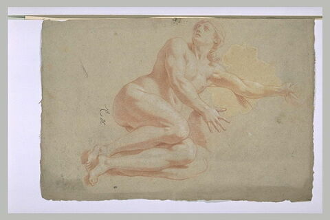 Femme nue, à demi-couchée