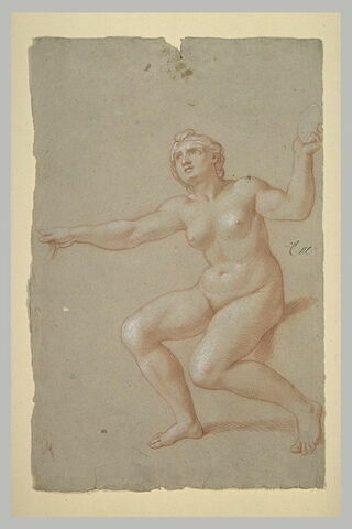 Femme nue, assise