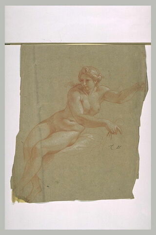 Femme nue, assise