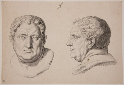 Deux têtes de Vitellius