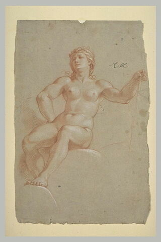 Femme nue, assise, image 2/2