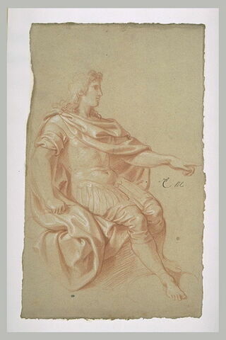 Homme drapé, assis, image 2/2