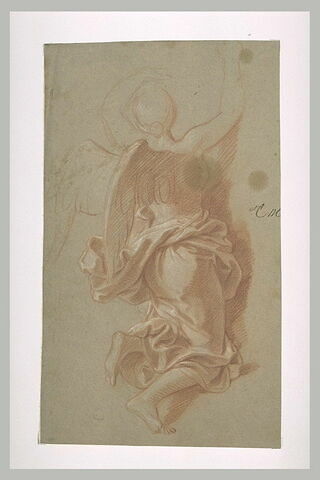 Femme ailée, drapée