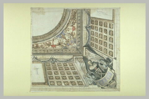 Quart de plafond. Projet pour l'hôtel des premiers présidents au parlement de Paris, image 2/2