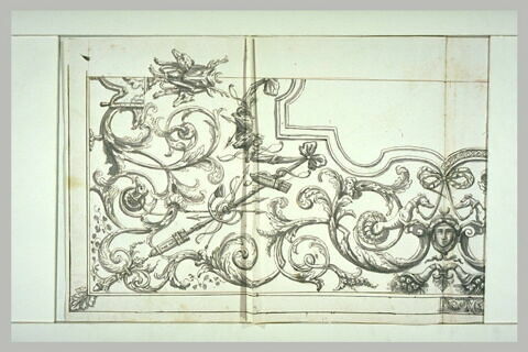 Projet de décor avec arabesques, lévriers, cerfs, image 2/3