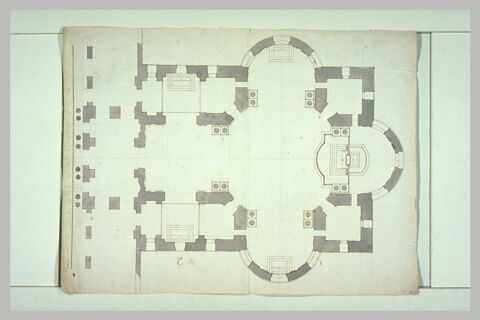 Plan d'une chapelle (milieu de l'aile nord)