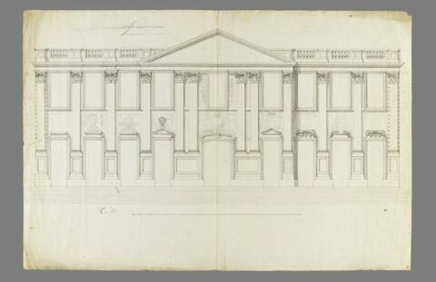 Façade du château de Marly