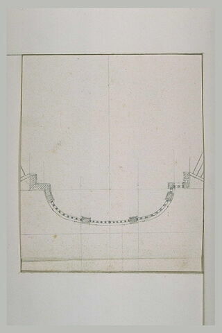 Plan, élévation et coupe d'une grotte avec fontaines, image 4/6