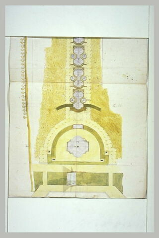 Plan et profil d'une cascade dans un jardin, image 3/3