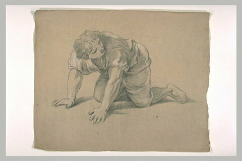 Homme à genoux, image 1/1