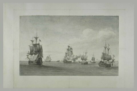 Jean Bart dans la Baltique, à la fin de 1675, attaque une flotte Hollandaise, image 2/2