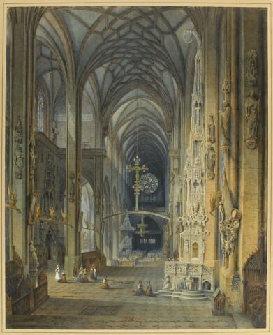 Intérieur de l'église saint Laurent à Nuremberg