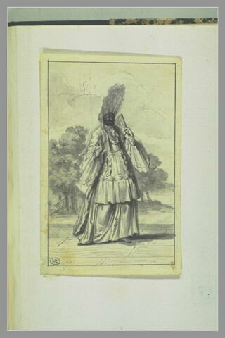 Evariste Gherardi dit Arlequin dans le personnage d'Arlequin comtesse de pimbêche, image 2/2