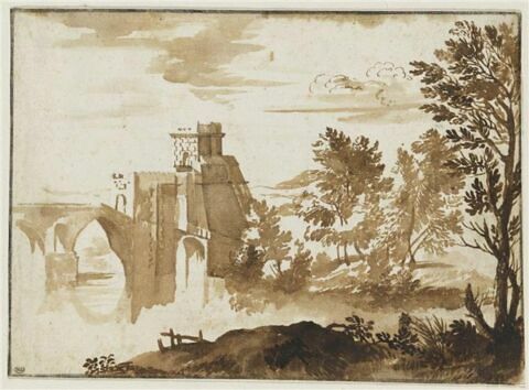 Paysage avec le Ponte Molle