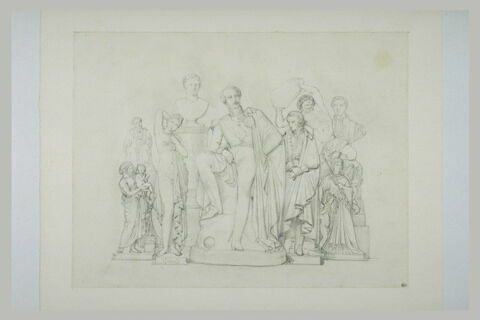 Exposition des oeuvres de Pradier dans son atelier de l'Institut en 1845, image 2/2