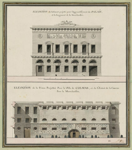 Deux élévations de façades