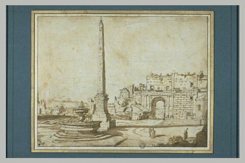 Vue de la Porte du Peuple à Rome, image 3/3