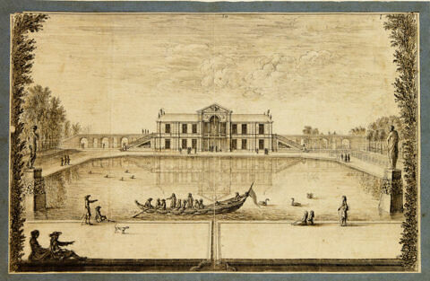 Vue de la maison de Le Brun à Montmorency du côté du grand canal, image 3/3