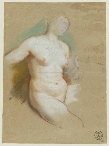 Femme nue, assise