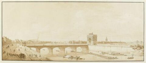 Projet d'un arc de triomphe sur le pont d'Iena