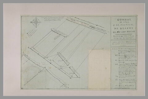 Plan explicatif du combat de Beachy Head