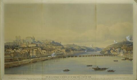 Bataille d'Oporto le 29 mars 1809 à trois heures du soir