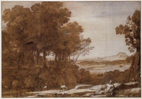 Paysage avec Apollon et les Muses sur le Mont Parnasse