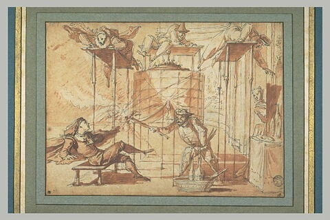 Scène de la comédie italienne : une pantomime, image 3/4