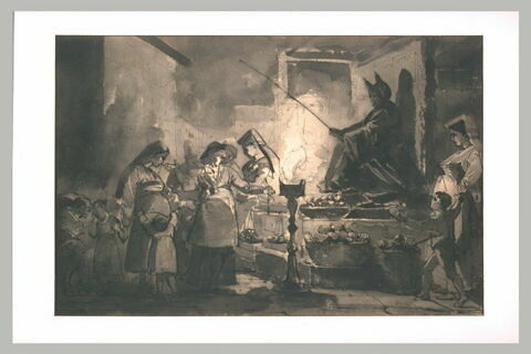 La Befana à Rome ; effet de nuit, sujet analogue au précédent, image 2/2