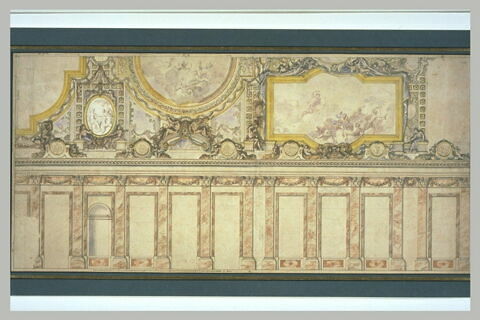 Projet pour une partie de la voûte de la Grande Galerie de Versailles, image 2/2
