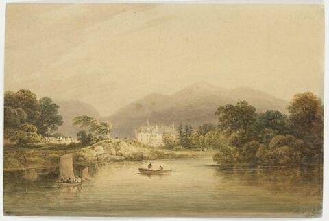 Demeure de M. Herbert, vue du lac inférieur de Killarney