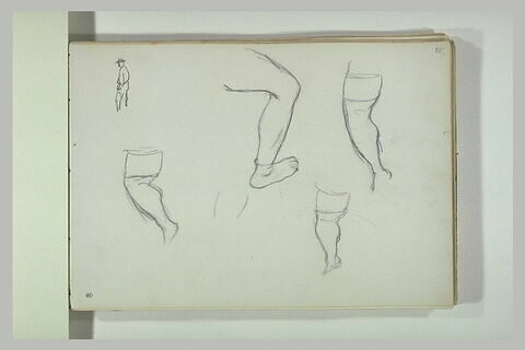 Jambes d'homme, études pour 'les Baigneurs', image 2/2