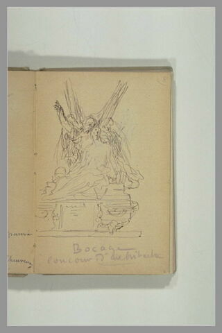 Etude pour un groupe sculpté, et annotations, image 2/2