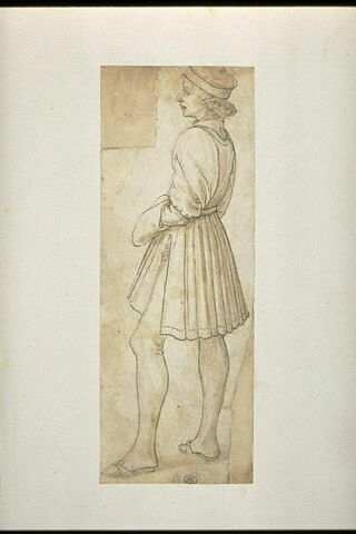 Jeune homme habillé à la florentine, debout, de profil vers la gauche, image 4/5