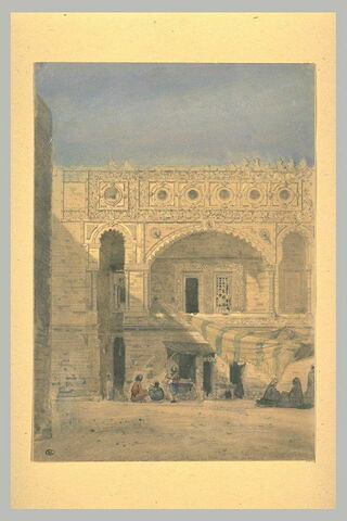 Entrée d'une mosquée au Caire