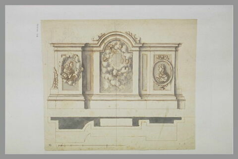 Tabernacle, élévation et plan, image 2/2