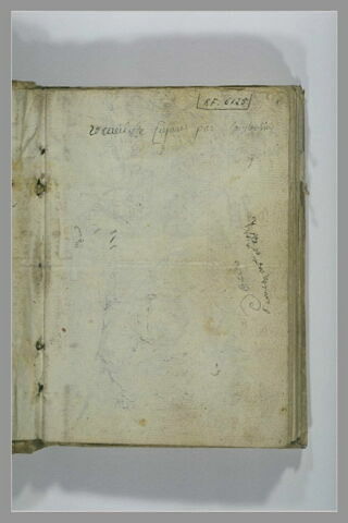 Note manuscrite : receuil de figures par Constantin