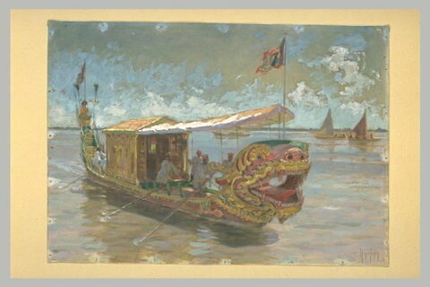 Bateau de fête vu de la proue, image 2/2