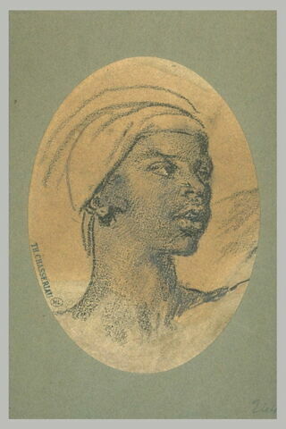 Tête d'homme noir, coiffé d'un turban, image 2/2