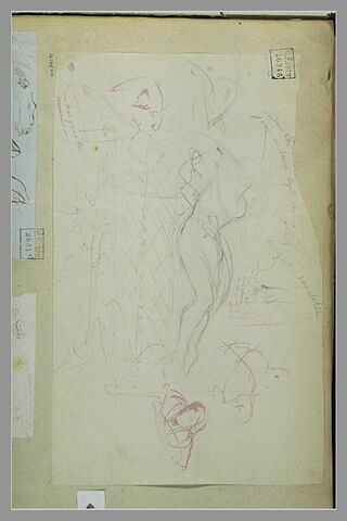 Femme étendue sur un lit et figures en buste, image 2/3