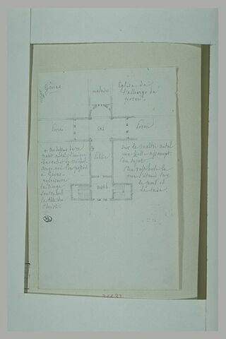 Eglise de l'Albergo de poveri à Gênes ; plan