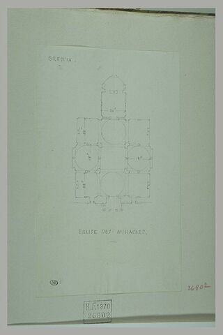 Brescia : église des Miracles ; plan