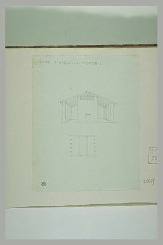 Bâtiment : coupe et plan